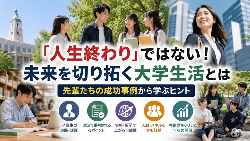 3.「人生終わり」ではない!大学生活を成功させた先輩たちの実例