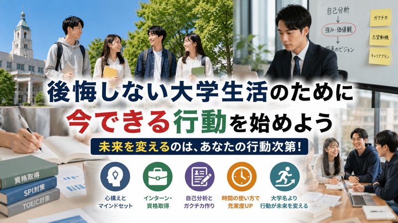 4.後悔しない大学生活を送るための行動戦略