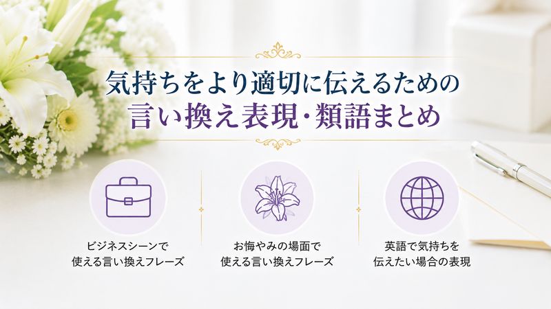4.「心よりお祈り申し上げます」の言い換え表現・類語