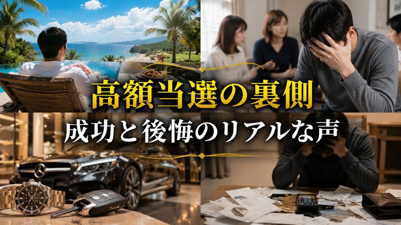 2.宝くじ高額当選者に実際に起きた事例