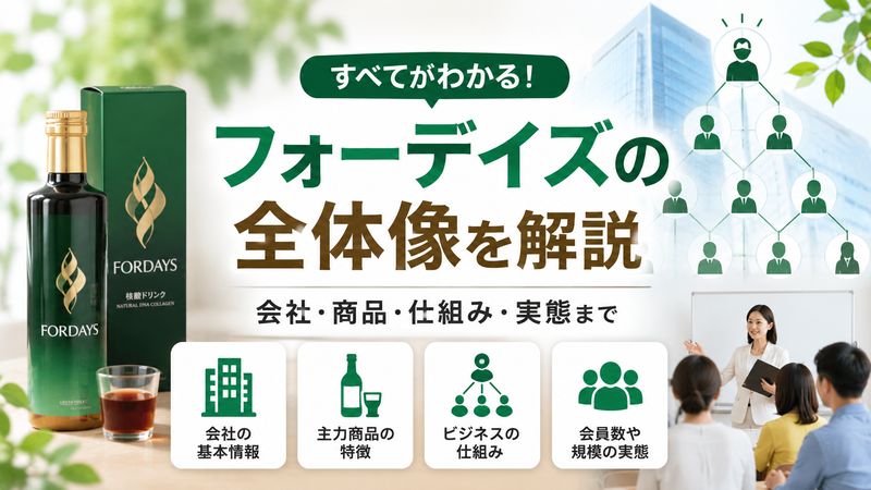 1.フォーデイズとは?会社概要とビジネスの仕組み