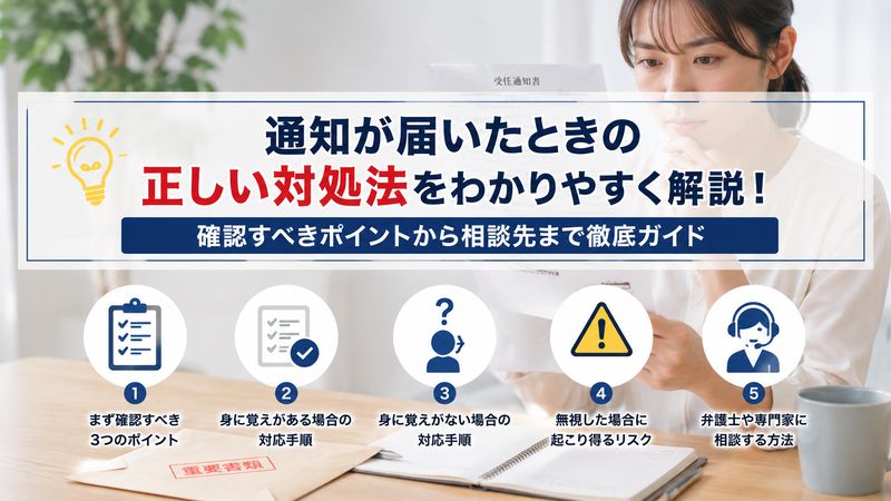 3.通知が届いたときの正しい対処法