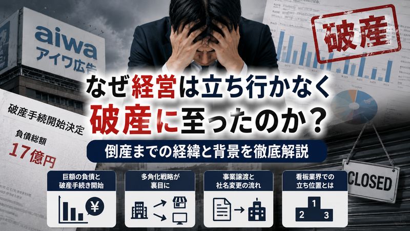 3.アイワ広告はなぜ倒産・破産に至ったのか