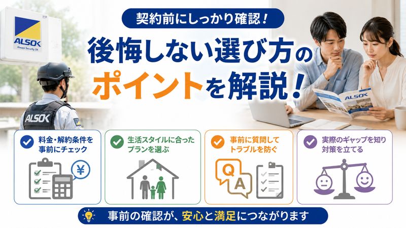 4.契約前に確認すべきポイントと後悔しない選び方