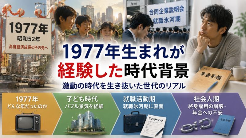 2.1977年生まれが経験した時代背景