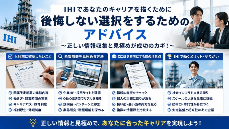 4.IHIへの就職・転職を検討している人へのアドバイス