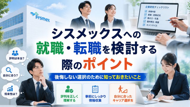 4.シスメックスへの就職・転職を検討する際のポイント