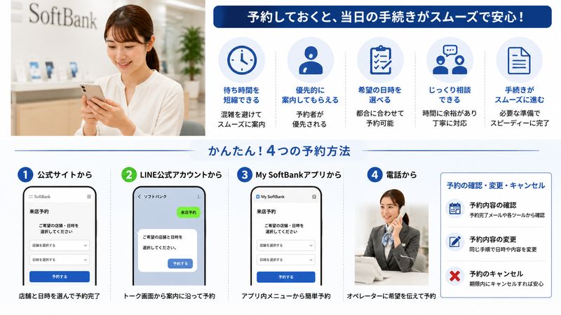3.来店予約をするメリットと具体的な予約方法